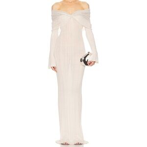 Elegant Off-Shoulder White Dress